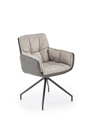 Moderní jídelní židle Halmar K523 šedá / tmavě šedá (1p=2szt) (2)