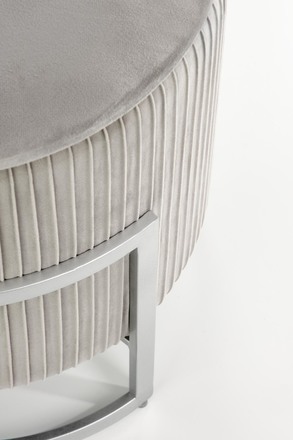 Taburet Halmar CRICKET jasně šedá (1p=1szt) (6)