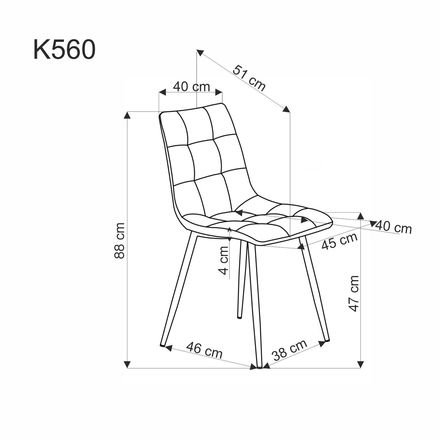 Halmar K560 židle béžová Halmar K560 židle béžová (8)