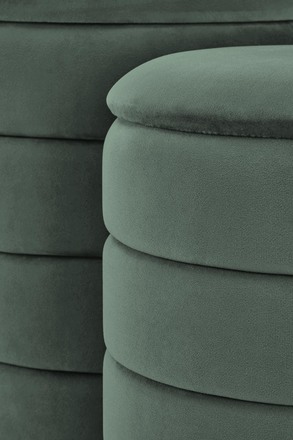 Taburety Halmar PACHO sestava, tmavě zelená (5)