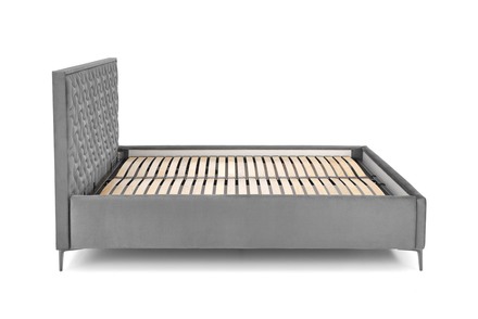 Manželská postel Halmar MODULO W2 postel 160 - čelo šedá tap. Monolith 85 (1p=1szt)