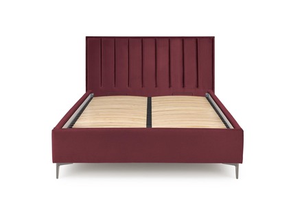 Manželská postel Halmar MODULO W6 postel 160 - čelo bordó tap. Monolith 59 (1p=1szt) (3)