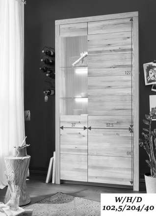 Vitrína G+K Meble II-L WZ-0169 (1031690311) (1 karton) (2)