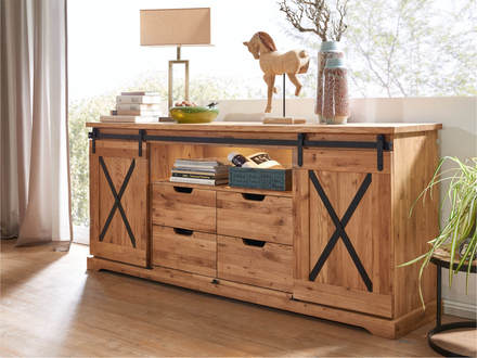 Dřevěná komoda G+K Meble III WZ-0424 dub (1034240501) (1 karton) (2)