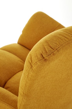 Houpací křeslo Halmar VASCO hořčicová (8)