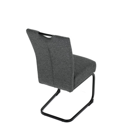 Moderní jídelní židle Autronic Židle jídelní, taštičkové pružiny v sedáku, šedá látka, černý kov (DCL-E2008 GREY2) (20)