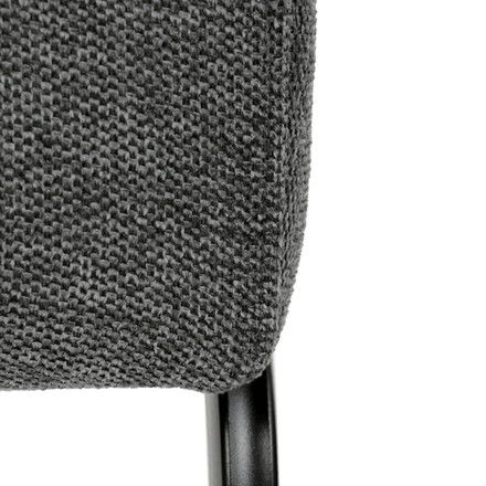 Moderní jídelní židle Autronic Židle jídelní, taštičkové pružiny v sedáku, šedá látka, černý kov (DCL-E2008 GREY2) (26)