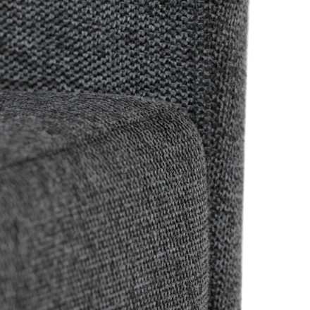 Moderní jídelní židle Autronic Židle jídelní, taštičkové pružiny v sedáku, šedá látka, černý kov (DCL-E2008 GREY2) (27)