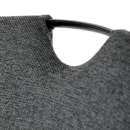 Moderní jídelní židle Autronic Židle jídelní, taštičkové pružiny v sedáku, šedá látka, černý kov (DCL-E2008 GREY2) (28)