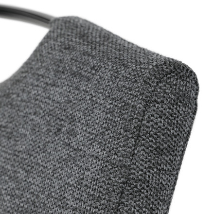 Moderní jídelní židle Autronic Židle jídelní, taštičkové pružiny v sedáku, šedá látka, černý kov (DCL-E2008 GREY2) (29)