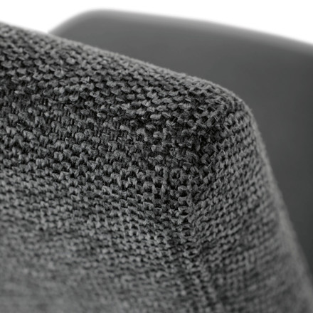 Moderní jídelní židle Autronic Židle jídelní, taštičkové pružiny v sedáku, šedá látka, černý kov (DCL-E2008 GREY2) (31)