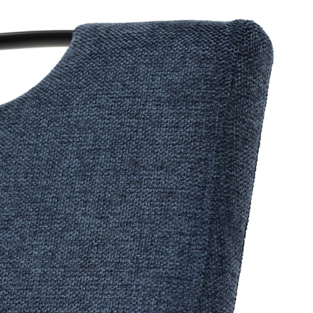 Moderní jídelní židle Autronic Židle jídelní, taštičkové pružiny v sedáku, modrá látka, černý kov (DCL-E2008 BLUE2) (27)