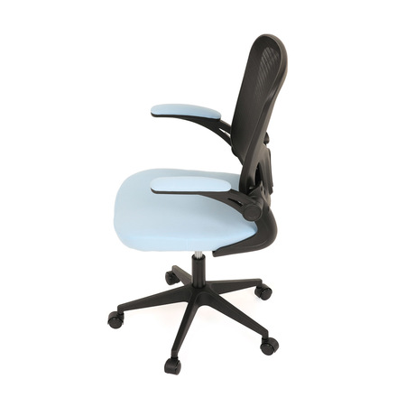 Kancelářská židle Autronic Kancelářská židle, černý plast, modrá látka, sklápěcí područky, kolečka pro tvrdé podlahy (KA-V317 BLUE) (16)