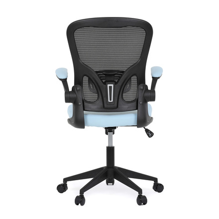 Kancelářská židle Autronic Kancelářská židle, černý plast, modrá látka, sklápěcí područky, kolečka pro tvrdé podlahy (KA-V317 BLUE) (7)