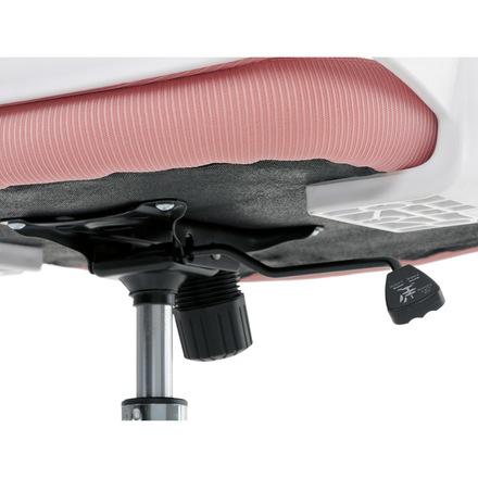 Kancelářská židle Autronic Kancelářská židle, růžová síťovina, bílý plast, kolečka na tvrdé podlahy, 2D područky (KA-K2031 PINK) (35)