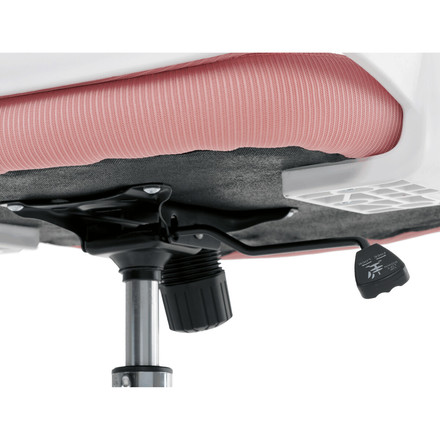 Kancelářská židle Autronic Kancelářská židle, růžová síťovina, bílý plast, kolečka na tvrdé podlahy, 2D područky (KA-K2031 PINK) (35)