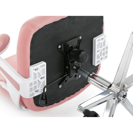 Kancelářská židle Autronic Kancelářská židle, růžová síťovina, bílý plast, kolečka na tvrdé podlahy, 2D područky (KA-K2031 PINK) (37)