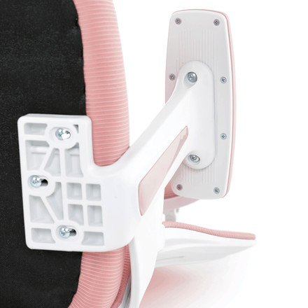 Kancelářská židle Autronic Kancelářská židle, růžová síťovina, bílý plast, kolečka na tvrdé podlahy, 2D područky (KA-K2031 PINK) (38)
