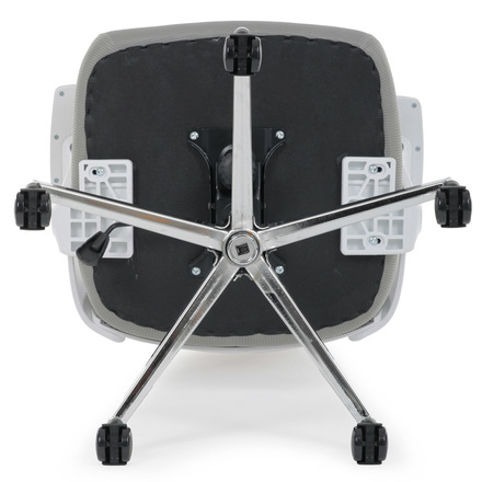 Kancelářská židle Autronic Kancelářská židle, šedá síťovina, bílý plast, kolečka na tvrdé podlahy, 2D područky (KA-K2031 GREY) (40)