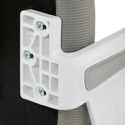 Kancelářská židle Autronic Kancelářská židle, šedá síťovina, bílý plast, kolečka na tvrdé podlahy, 2D područky (KA-K2031 GREY) (44)