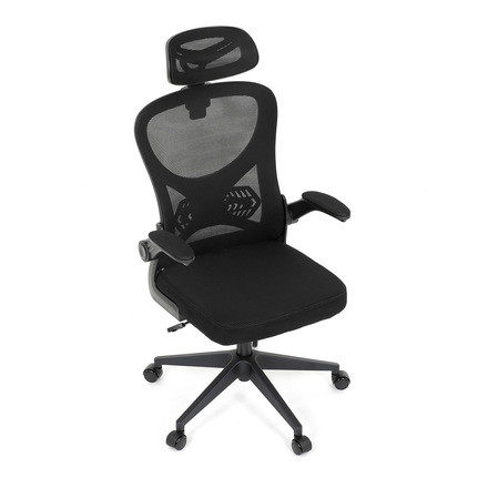 Kancelářská židle Autronic černá síťovina, černý plast, kolečka na tvrdé podlahy (KA-K2021 BK) (24)