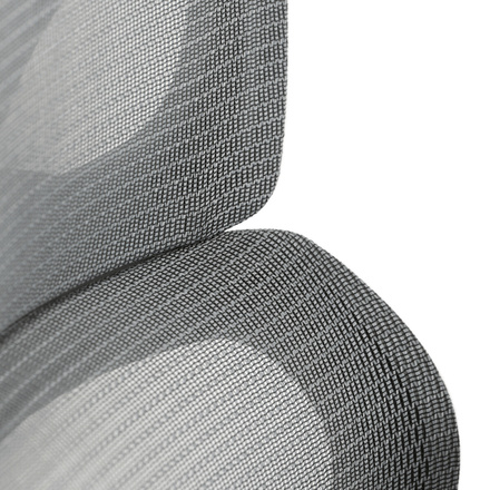 Kancelářská židle Autronic Kancelářská židle, šedá síťovina, šedý plast, kolečka na tvrdé podlahy (KA-K2081 GREY) (1)