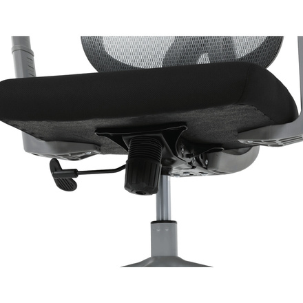 Kancelářská židle Autronic Kancelářská židle, šedá síťovina, šedý plast, kolečka na tvrdé podlahy (KA-K2081 GREY) (4)