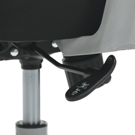 Kancelářská židle Autronic Kancelářská židle, šedá síťovina, šedý plast, kolečka na tvrdé podlahy (KA-K2081 GREY) (5)