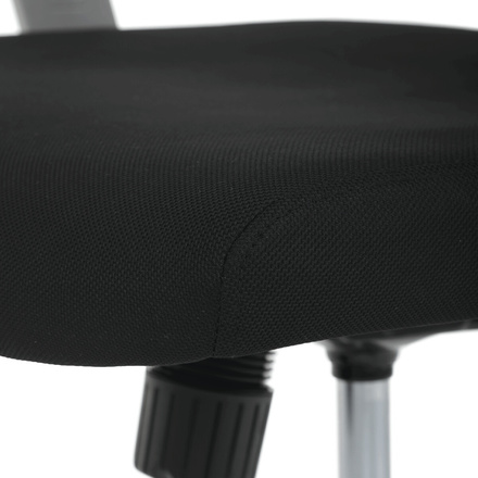 Kancelářská židle Autronic Kancelářská židle, šedá síťovina, šedý plast, kolečka na tvrdé podlahy (KA-K2081 GREY) (9)