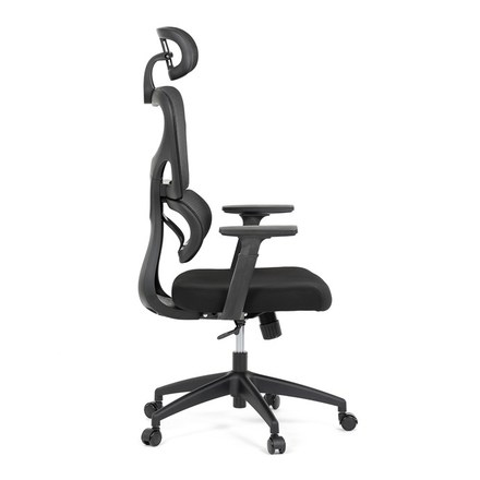 Kancelářská židle Autronic Kancelářská židle, černá síťovina, černý plast, kolečka na tvrdé podlahy (KA-K2080 BK) (10)