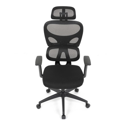 Kancelářská židle Autronic Kancelářská židle, černá síťovina, černý plast, kolečka na tvrdé podlahy (KA-K2080 BK) (13)