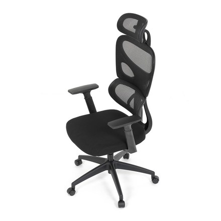 Kancelářská židle Autronic Kancelářská židle, černá síťovina, černý plast, kolečka na tvrdé podlahy (KA-K2080 BK) (15)