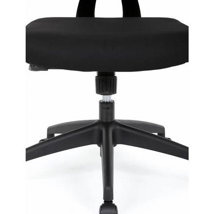 Kancelářská židle Autronic Kancelářská židle, černá síťovina, černý plast, kolečka na tvrdé podlahy (KA-K2080 BK) (27)