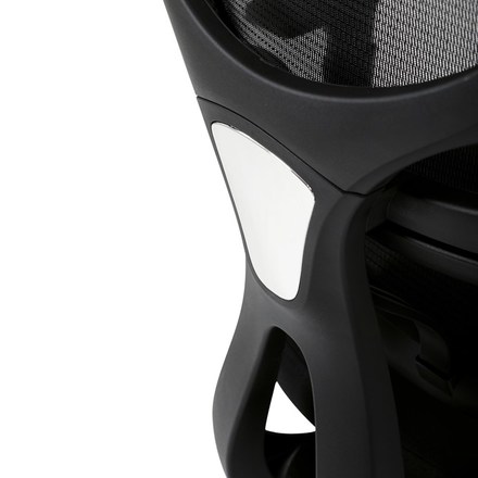 Kancelářská židle Autronic Kancelářská židle, černá síťovina, černý plast, kolečka na tvrdé podlahy (KA-K2080 BK) (38)