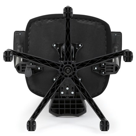 Kancelářská židle Autronic Kancelářská židle, černá síťovina, černý plast, kolečka na tvrdé podlahy (KA-K2080 BK) (41)