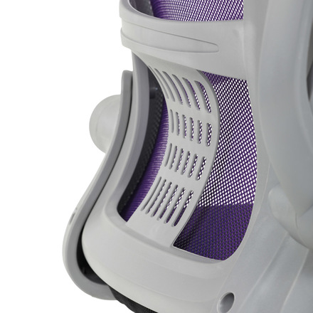 Kancelářská židle Autronic Kancelářská židle, fialová síťovina, šedý plast, kolečka na tvrdé podlahy (KA-K2008 PUR) (34)