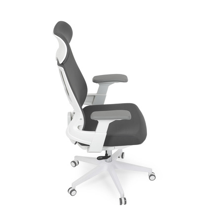 Kancelářská židle Autronic Židle kancelářská, tmavě šedá síťovina MESH, bílý plast, plastový kříž (KA-S247 WT) (22)