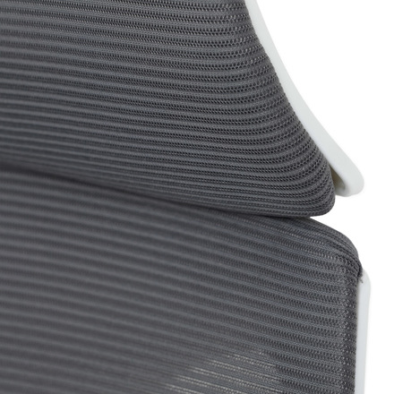 Kancelářská židle Autronic Židle kancelářská, tmavě šedá síťovina MESH, bílý plast, plastový kříž (KA-S247 WT) (29)