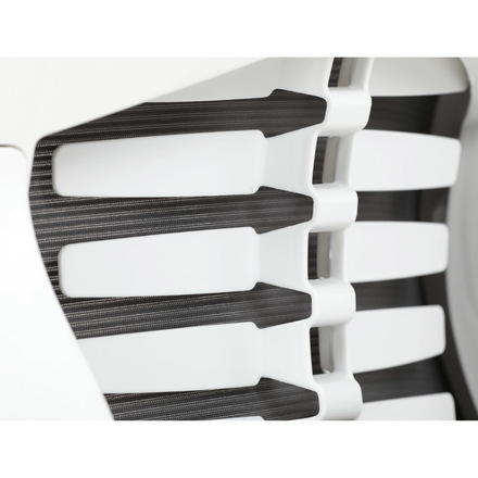 Kancelářská židle Autronic Židle kancelářská, tmavě šedá síťovina MESH, bílý plast, plastový kříž (KA-S247 WT) (36)