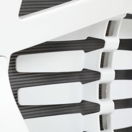 Kancelářská židle Autronic Židle kancelářská, tmavě šedá síťovina MESH, bílý plast, plastový kříž (KA-S247 WT) (37)