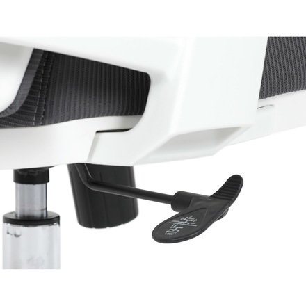 Kancelářská židle Autronic Židle kancelářská, tmavě šedá síťovina MESH, bílý plast, plastový kříž (KA-S247 WT) (42)