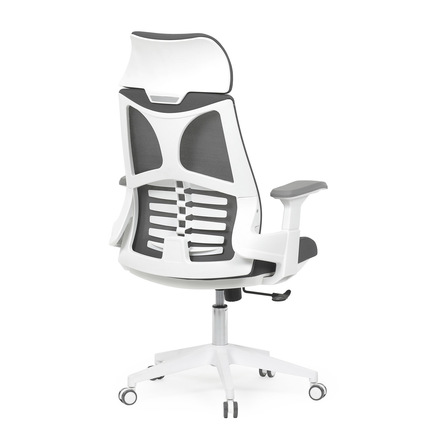 Kancelářská židle Autronic Židle kancelářská, tmavě šedá síťovina MESH, bílý plast, plastový kříž (KA-S247 WT) (8)