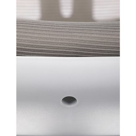 Dětská jídelní židle Autronic Dětská židle, šedá síťovina, černý plastový kříž, kolečka na tvrdé podlahy (KA-C801 GREY) (17)