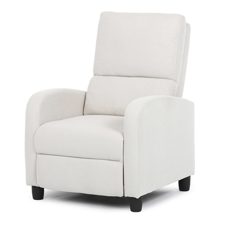 Relaxační křeslo Autronic TV a relaxační křeslo, manuální polohování push back, potah manšestrová béžová látka (TV-4011 BGE2) (3)