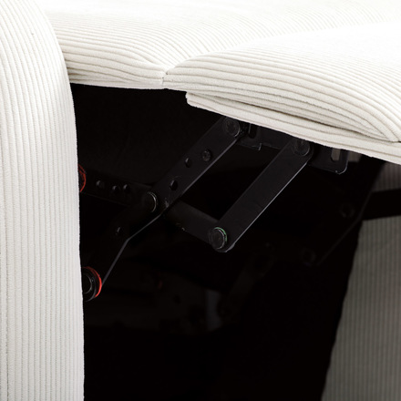 Relaxační křeslo Autronic TV a relaxační křeslo, manuální polohování push back, potah manšestrová béžová látka (TV-4011 BGE2) (47)