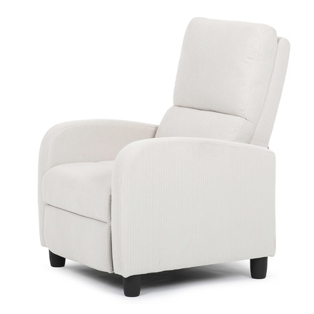 Relaxační křeslo Autronic TV a relaxační křeslo, manuální polohování push back, potah manšestrová béžová látka (TV-4011 BGE2) (6)