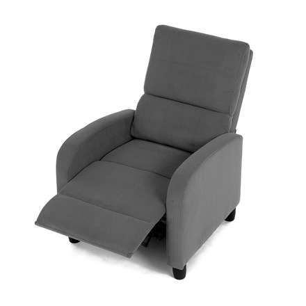 Relaxační křeslo Autronic TV a relaxační křeslo, manuální polohování push back, potah manšestrová šedá látka (TV-4011 GREY2) (24)