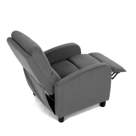 Relaxační křeslo Autronic TV a relaxační křeslo, manuální polohování push back, potah manšestrová šedá látka (TV-4011 GREY2) (35)