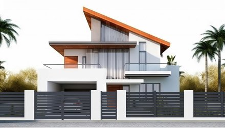 Plotové pole G21 Reno 168x158 cm, antracitové (2)