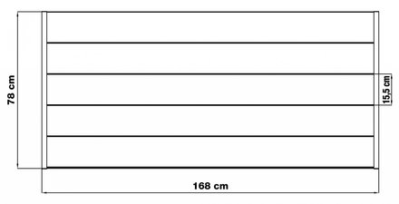 Plotové pole G21 Marion 168x78 cm, antracitové (4)